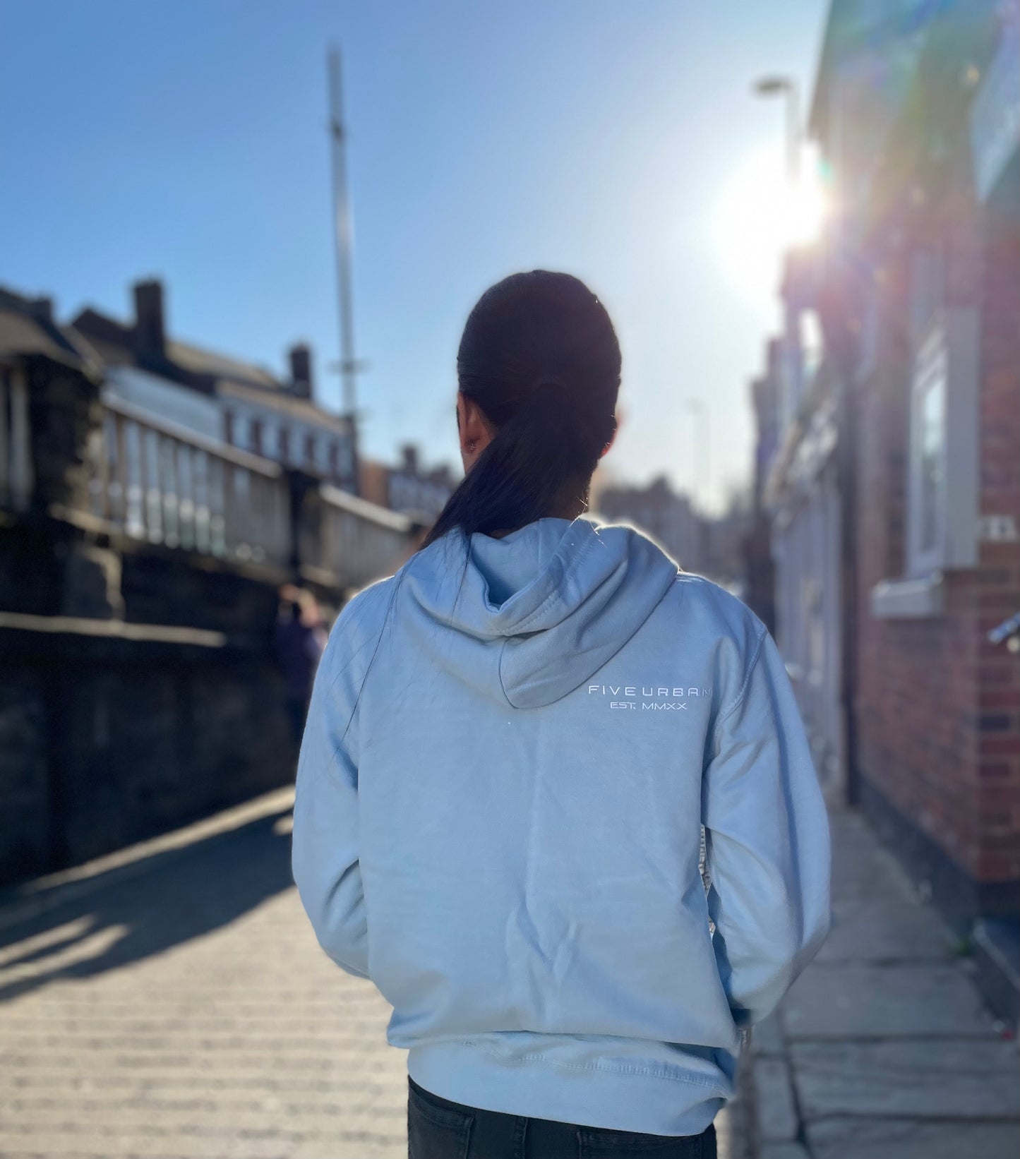 SS22 Five Urban Premium Sky Blue Hoodie (Unisex)