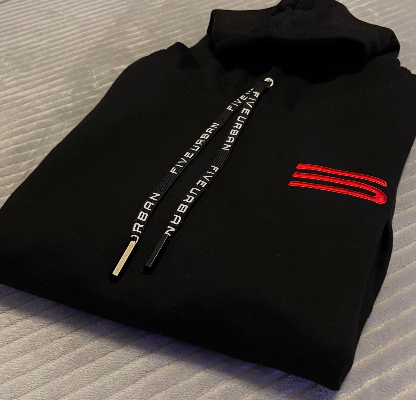AW21 Five Urban Premium Black Hoodie
