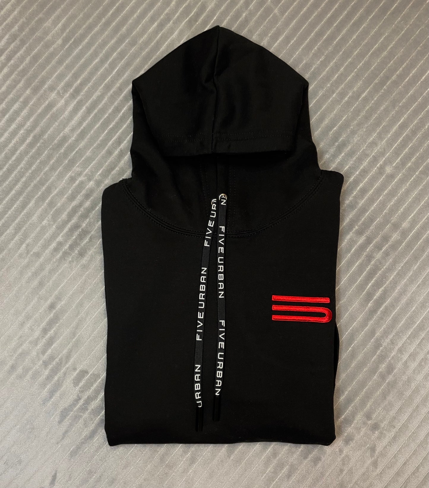 AW21 Five Urban Premium Black Hoodie