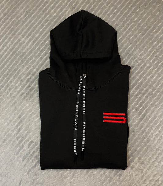 AW21 Five Urban Premium Black Hoodie
